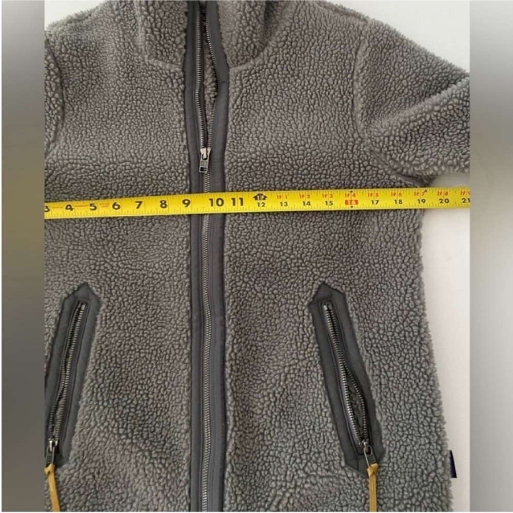 Patagonia Jacket Sharpa Full Zip Divided Sky Fleece Jacket Grey size Small - Picture 9 of 16